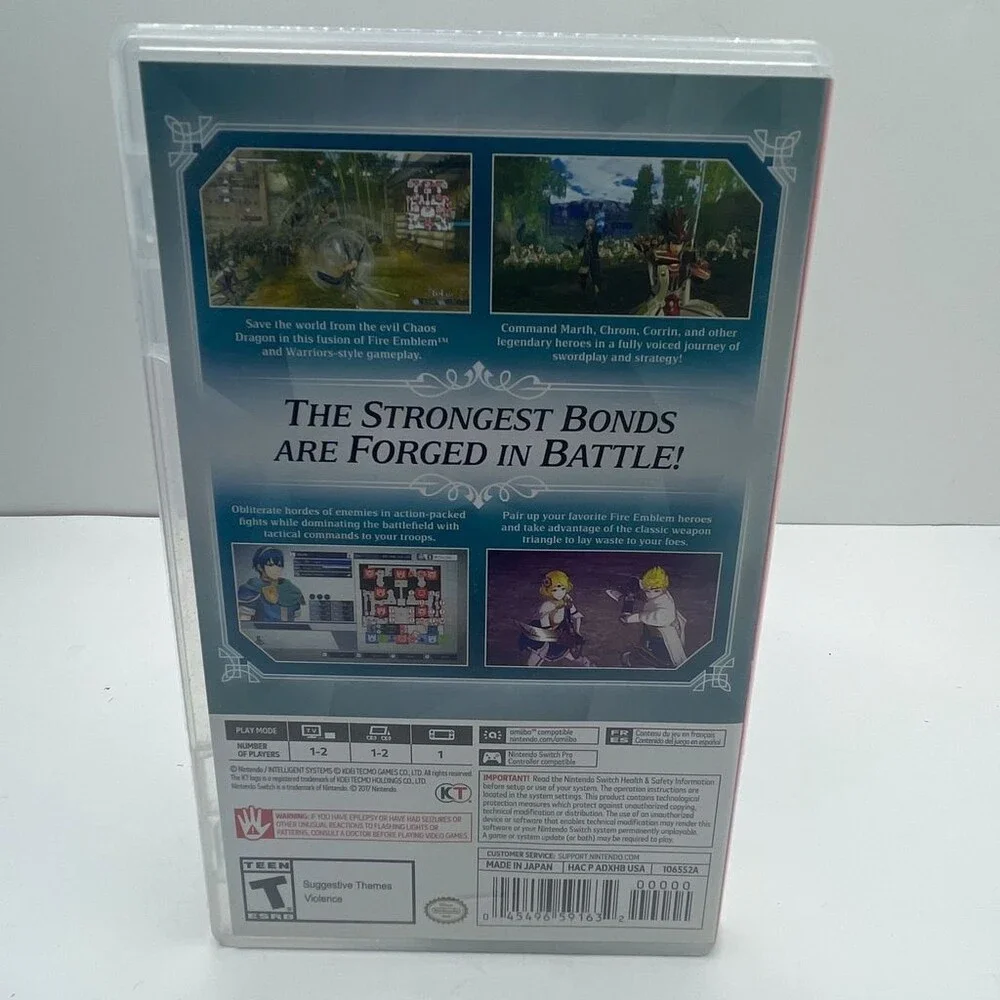 Fire Emblem Warriors Switch (Nintendo Switch, 2017) No Manual